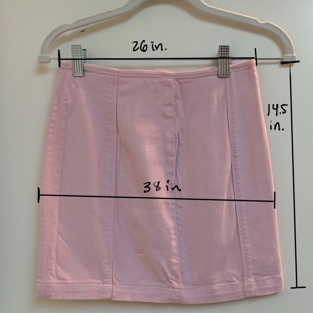 PACSUN Pink denim skirt - Picture 2 of 6